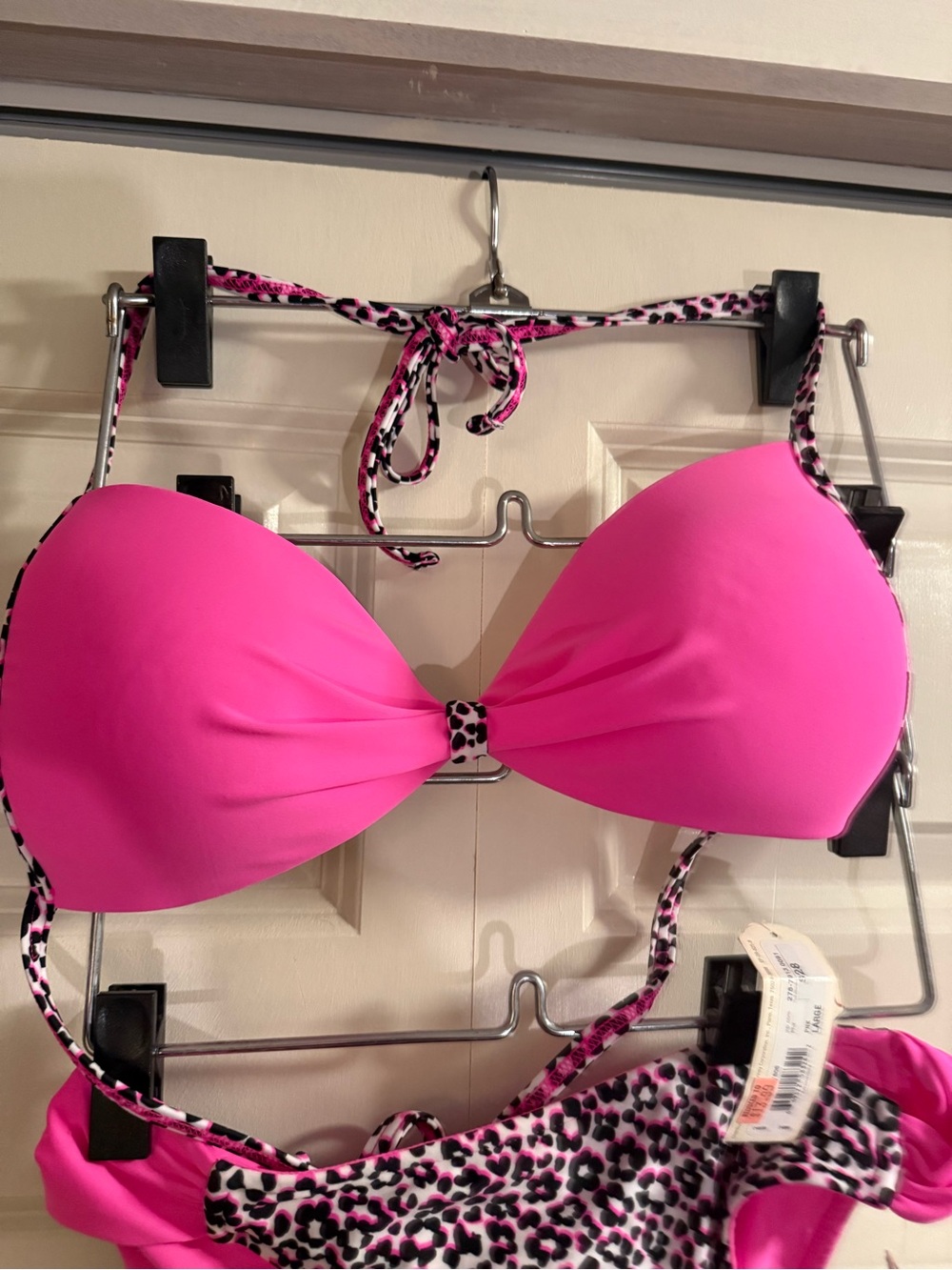 Arizona Jean Company Hot Pink Leopard Print Bikini Set - Picture 3 of 6